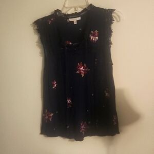 Pale sky navy tank